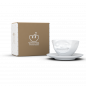 Preview: FiftyEight Tasse lachend weiss